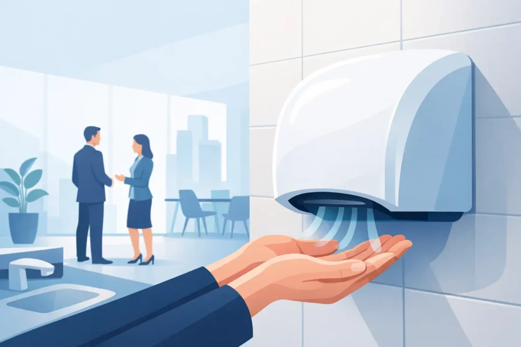 Secador de mãos automático para empresa vale a pena?