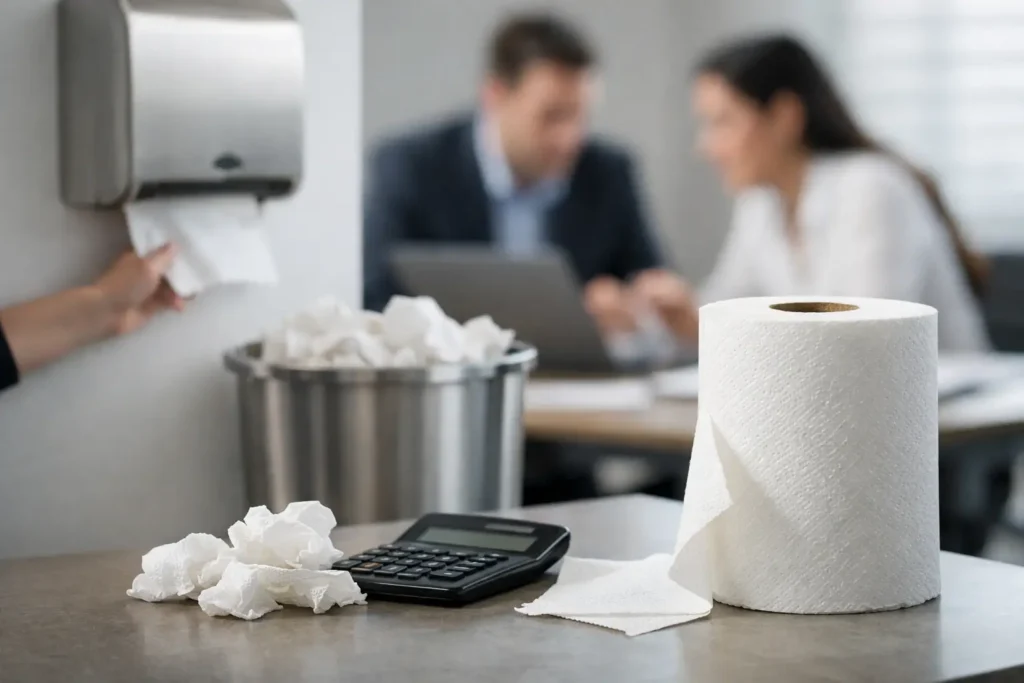 Custos ocultos do papel toalha na empresa
