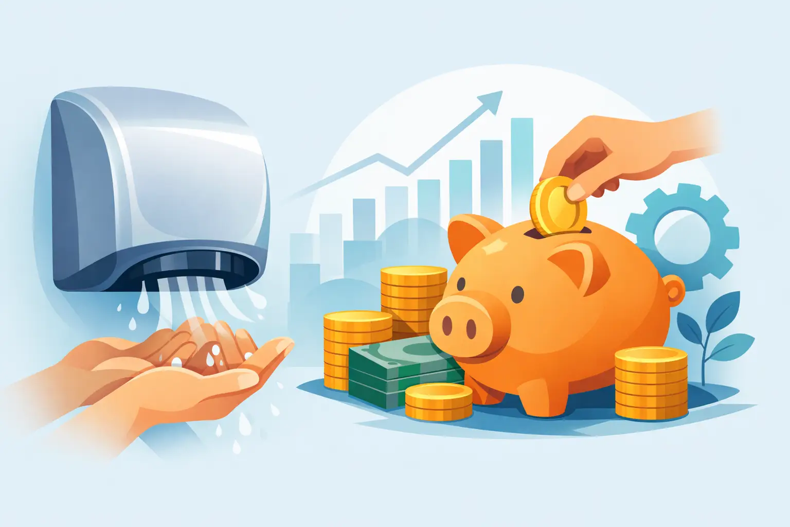 Economia com secador de mãos vale a pena?