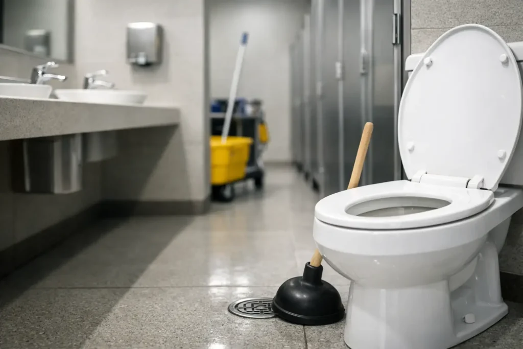 Como evitar entupimentos em banheiros coletivos