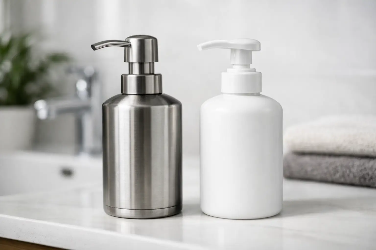 Dispenser inox ou plástico: qual é melhor?