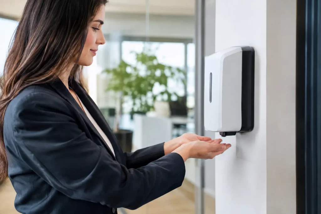 Como escolher dispenser de álcool para empresas